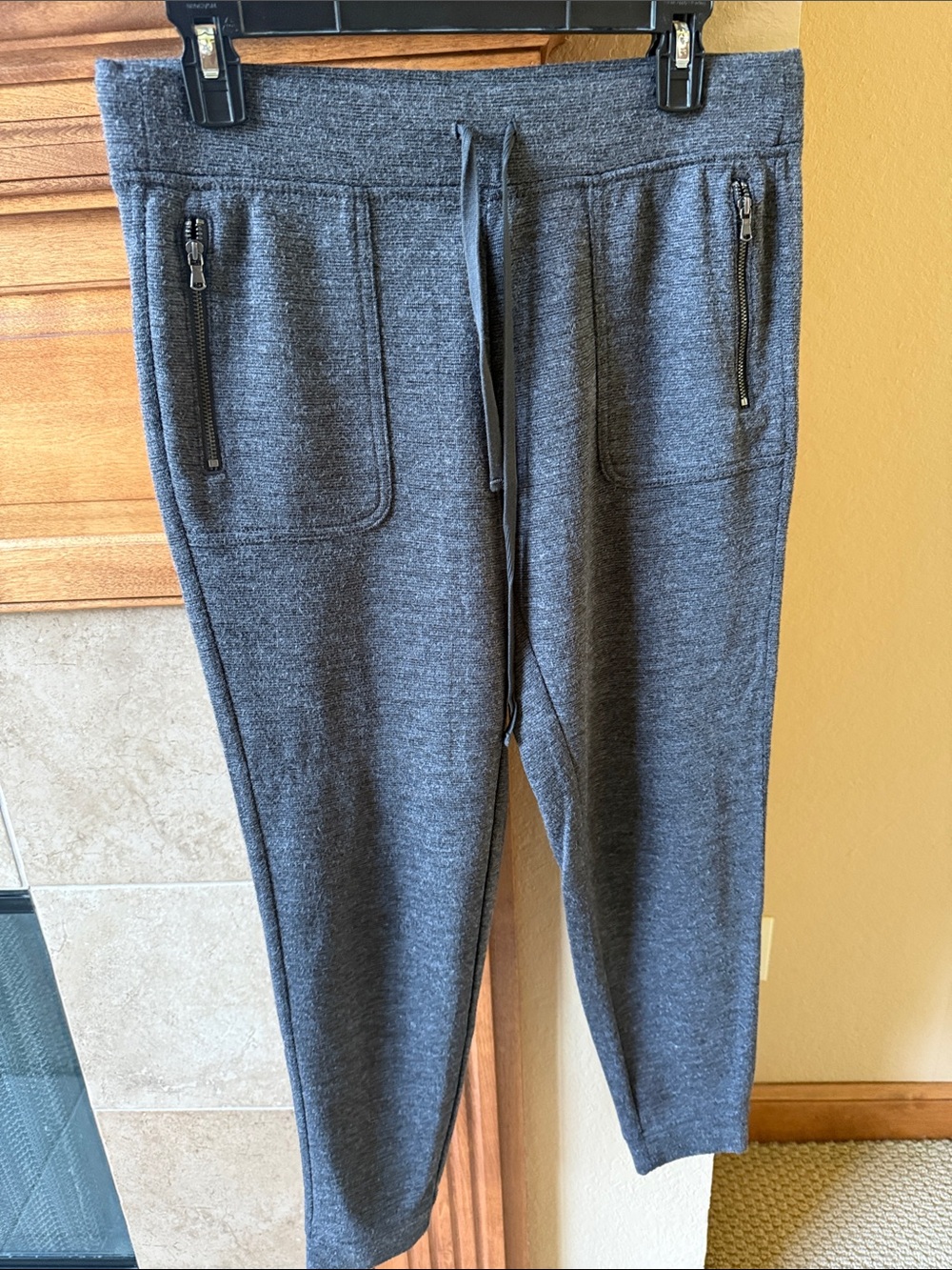 Women’s Charcoal Grey Knit Jogger Pants - Comfortable Everyday Wear